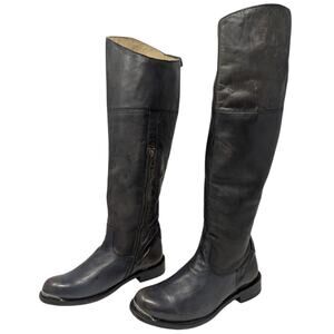 Stetson Tall Leather Riding Boots Women's 8 Western Equestrian Knee High Cowboy